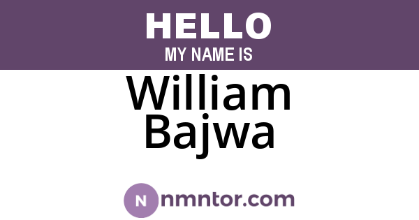 William Bajwa