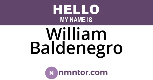 William Baldenegro