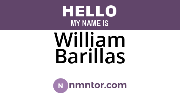 William Barillas
