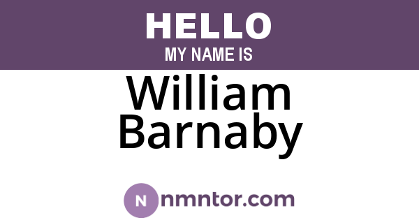 William Barnaby