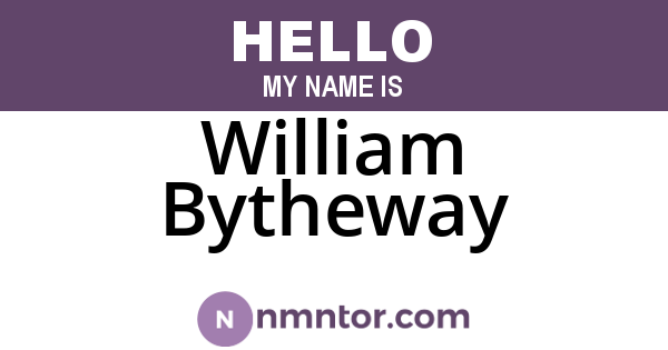 William Bytheway
