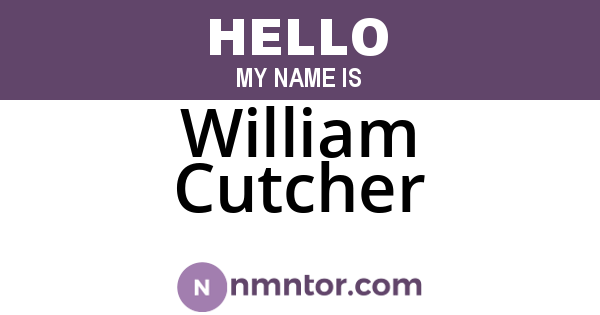 William Cutcher