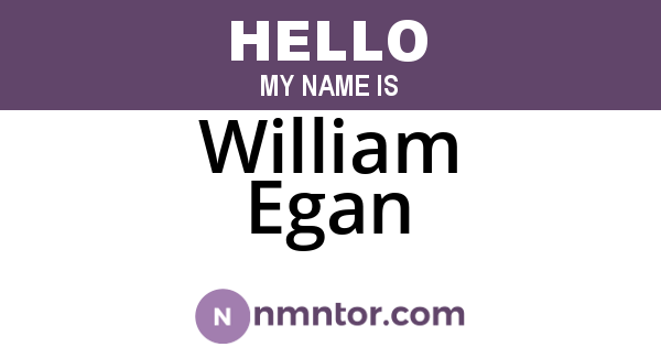 William Egan