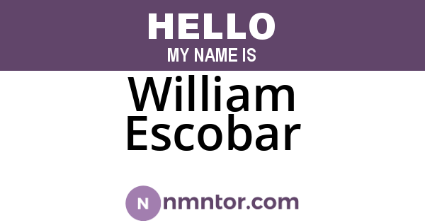 William Escobar