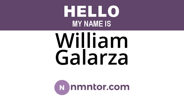 William Galarza