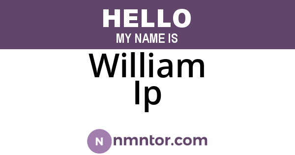 William Ip