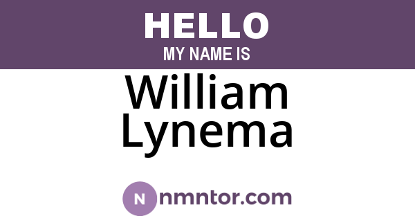 William Lynema