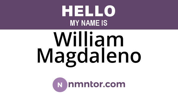 William Magdaleno