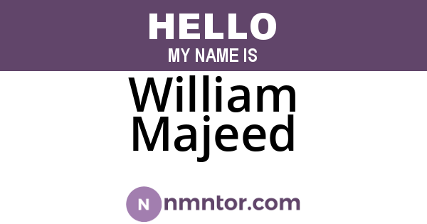 William Majeed
