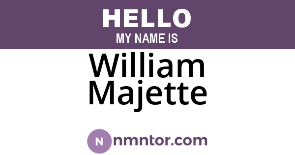 William Majette