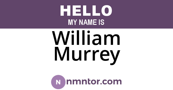 William Murrey
