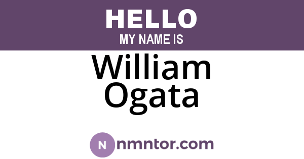 William Ogata