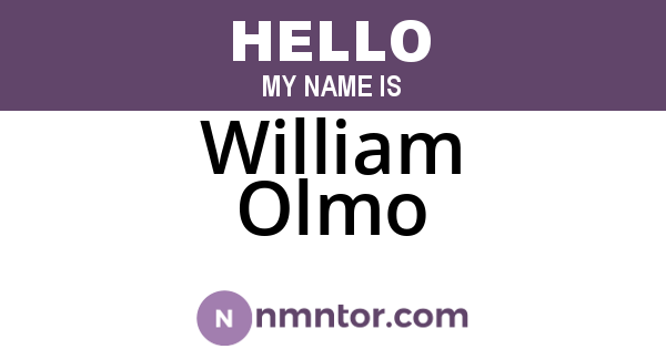 William Olmo