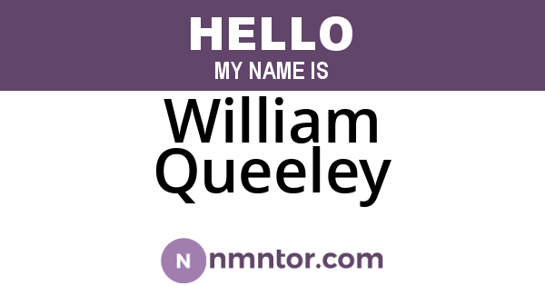 William Queeley