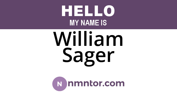 William Sager