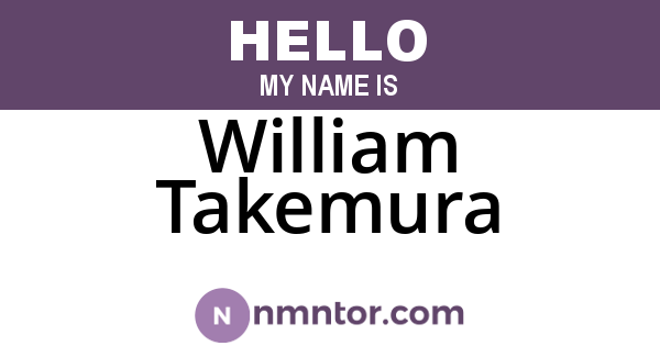 William Takemura