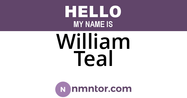 William Teal