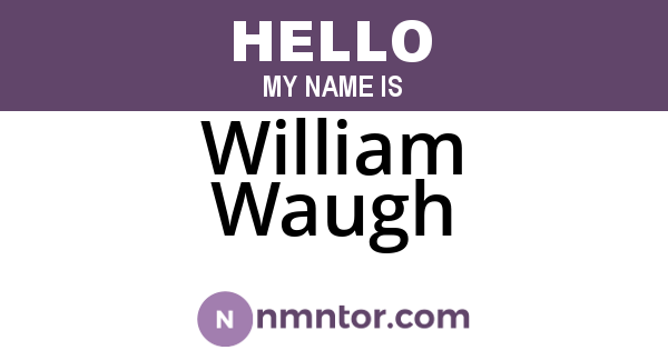 William Waugh
