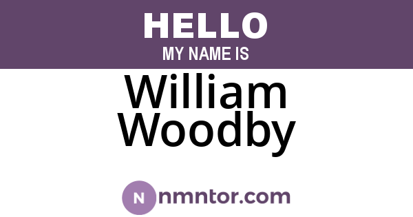 William Woodby