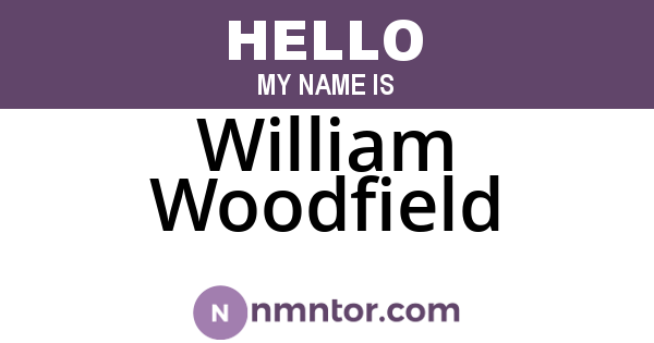 William Woodfield