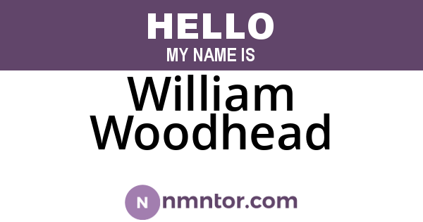 William Woodhead