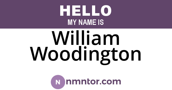 William Woodington