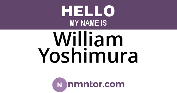 William Yoshimura