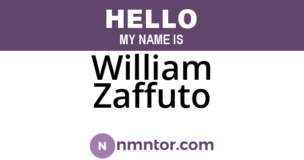 William Zaffuto