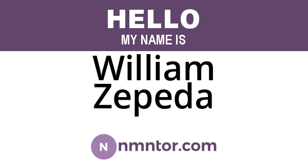 William Zepeda
