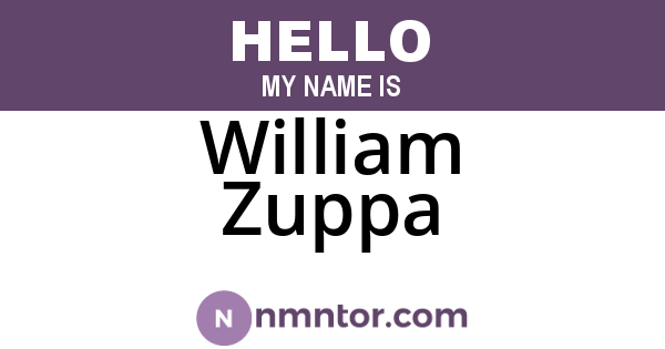 William Zuppa
