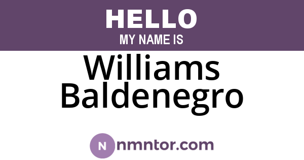 Williams Baldenegro