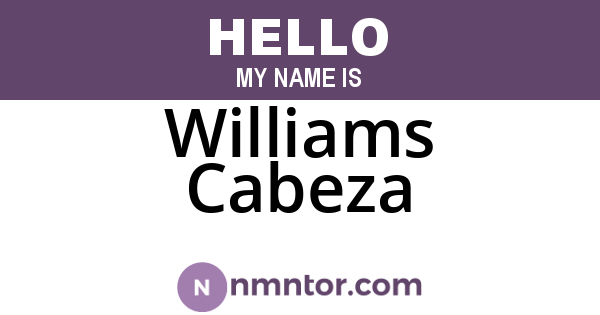 Williams Cabeza