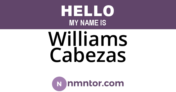 Williams Cabezas