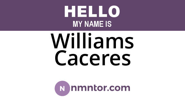 Williams Caceres