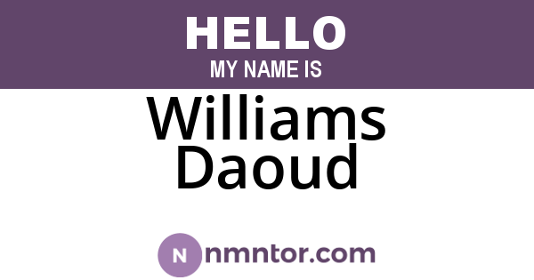 Williams Daoud