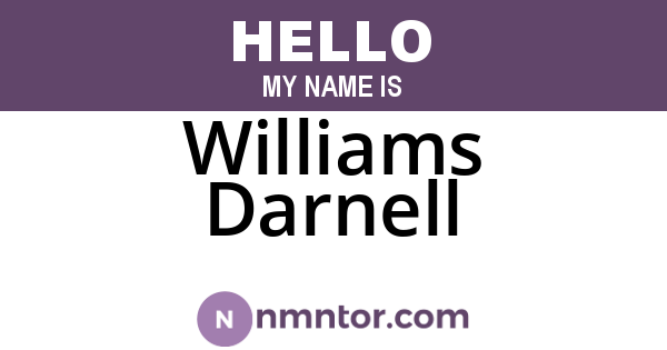 Williams Darnell