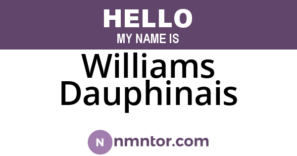 Williams Dauphinais