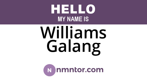 Williams Galang