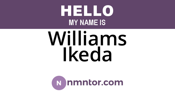 Williams Ikeda
