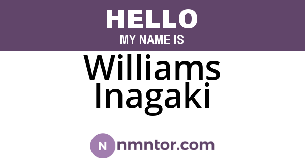 Williams Inagaki