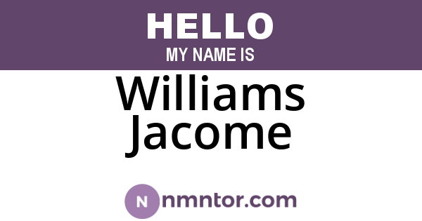 Williams Jacome