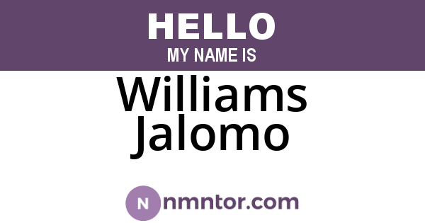 Williams Jalomo