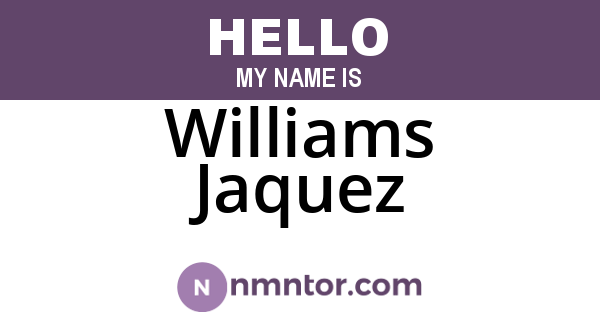 Williams Jaquez