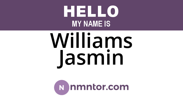 Williams Jasmin