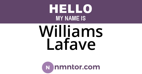 Williams Lafave