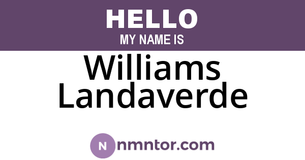 Williams Landaverde