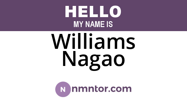 Williams Nagao
