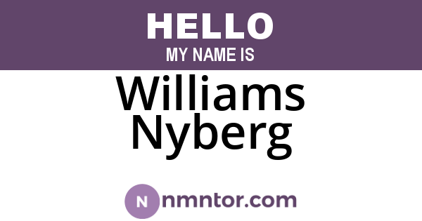Williams Nyberg