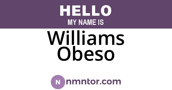 Williams Obeso