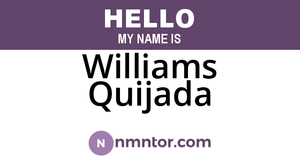 Williams Quijada